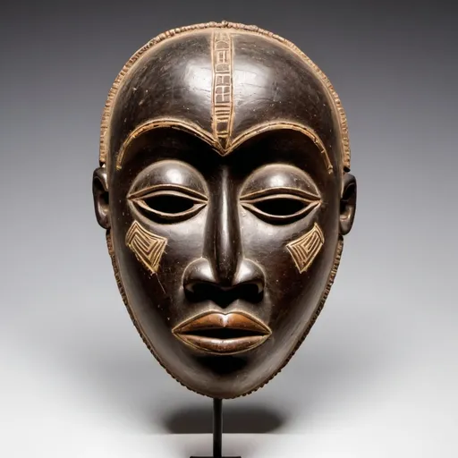 Prompt: An African Tadation Mask