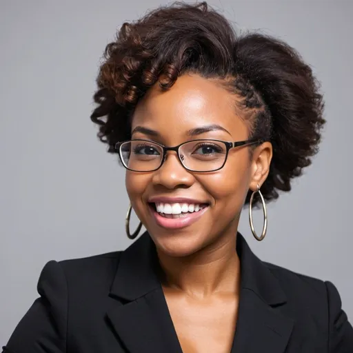 Prompt: Black business person with a positive mindset