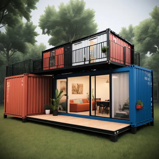 Prompt: container home