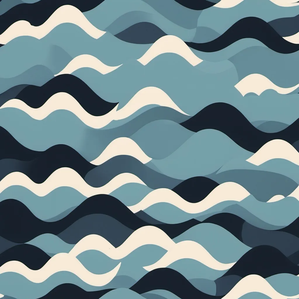 Prompt: wave plus city simple  low skyline make pattern



