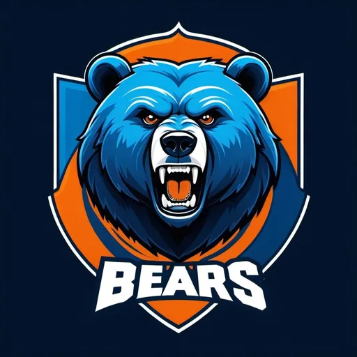 Prompt: Da Swearenstain Bears  football team logo
