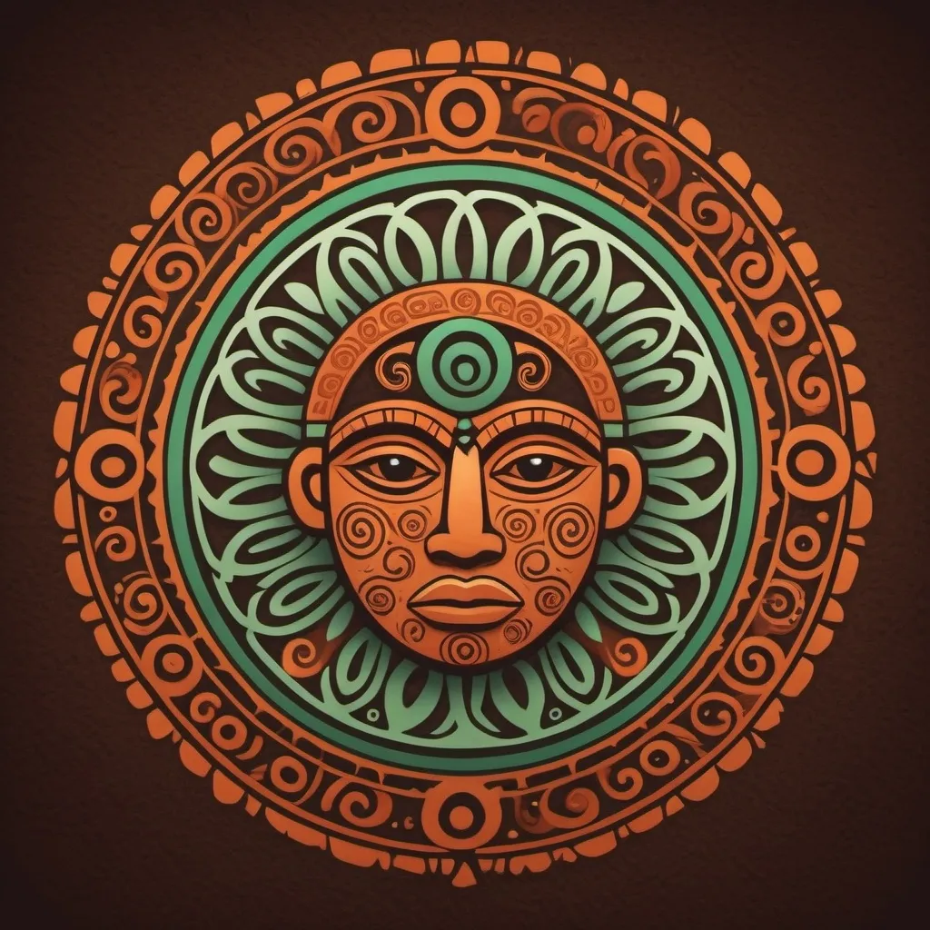 Prompt: taino rituals logo 