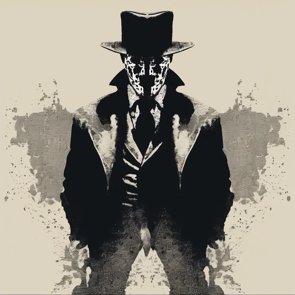 Prompt: Vic Sage merges Rorschach
 
