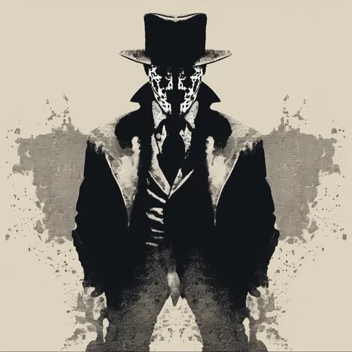 Prompt: Vic Sage merges Rorschach
 
