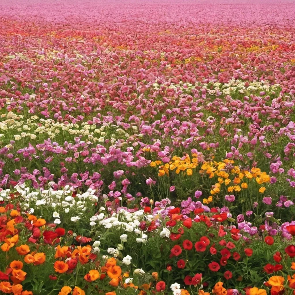 Prompt: flower field
