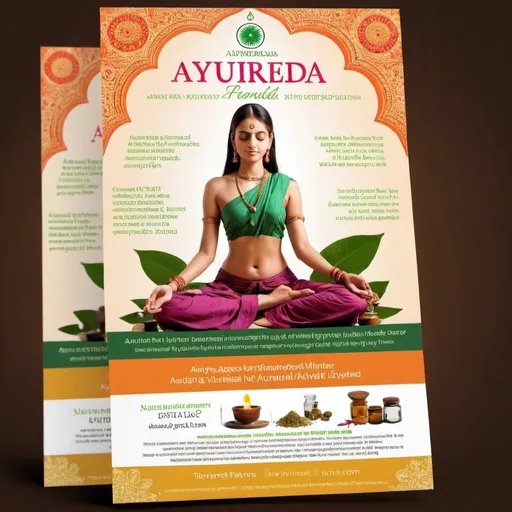 Prompt: ayurveda flyer