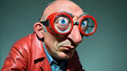 Prompt: a man in a red jacket and goggles is seen in this image from a video still on the internet, Bedwyr Williams, video art, found footage, concept art