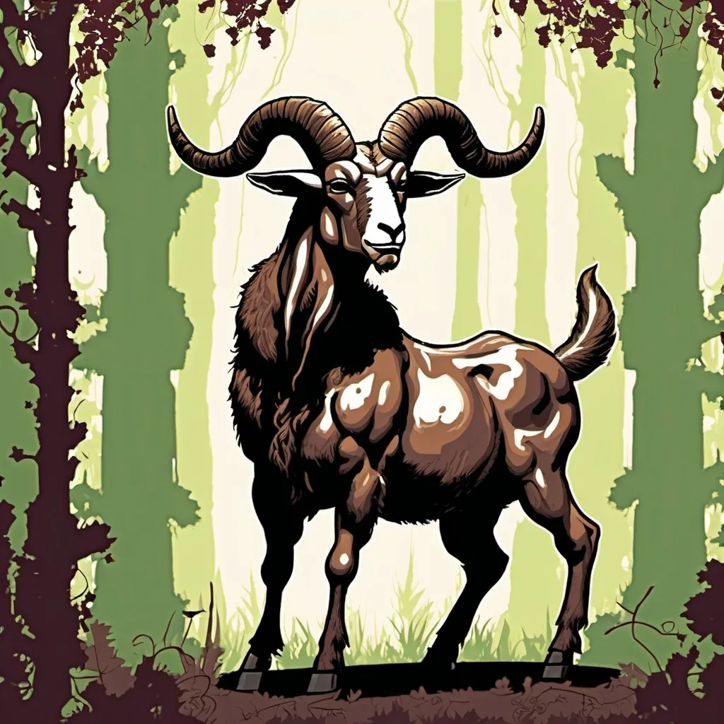 Prompt: Minotaur, centaur, the god Pan, hooves, goat-like, wine, forest, males only 