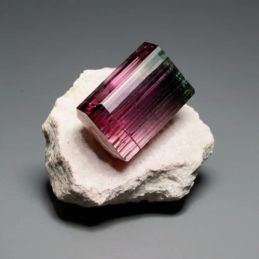 Prompt: A Tourmaline from the Jonas mine

