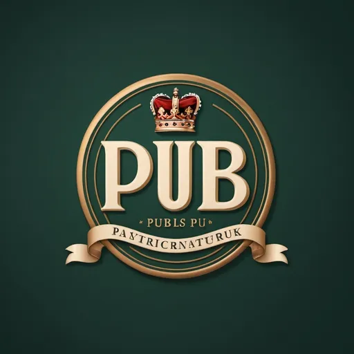 Prompt: a company logo with the word PUB