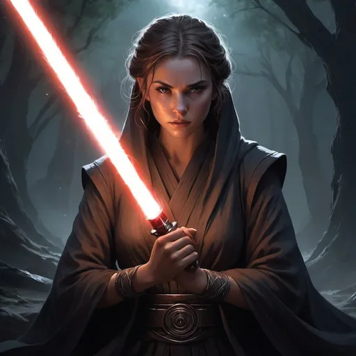 Prompt: A Jedi in meditation, their lightsaber by their side, ready to defend the galaxy.Eclipsed Resolve From the shadows where the echoes call, A fractured heart begins to fall, Talon's whispers, a darkened fate, Power’s embrace, it cannot wait. In this maelstrom, our spirits fight, Clashing visions in the dead of night. Eclipsed resolve, through fear and flame, In the struggle of souls, we’re forged the same. With love or revenge, we stand our ground, In the depths of chaos, our voices resound. Celestra shines with the hope of dawn, While Darien’s shadows seek to draw us on. A symphony of discord, a battle of the mind, In the dance of the lost, our fates entwined. Rising tempests, fury unleashed, Every moment we rise, we fight for reprieve. Eclipsed resolve, through fear and flame, In the struggle of souls, we’re forged the same. With love or revenge, we stand our ground, In the depths of chaos, our voices resound. Solara’s courage, a beacon of light, Redemption calls in the dead of night. While Liora’s quest seeks the truth untold, In Echo's Crest, the brave hearts grow bold. Torn between what is lost and what stays, In the shadows, we find our own ways. Deep in the silence where darkness creeps, A flicker ignites, our spirit never sleeps. Eclipsed resolve, through fear and flame, In the struggle of souls, we’re forged the same. With love or revenge, we stand our ground, In the depths of chaos, our voices resound. In the raging storm, our will shall defy, Chasing the echoes, we’ll rise or die. For in this abyss, amidst trials we braved, Together we stand, forever unchained inspiration by sith Lord 