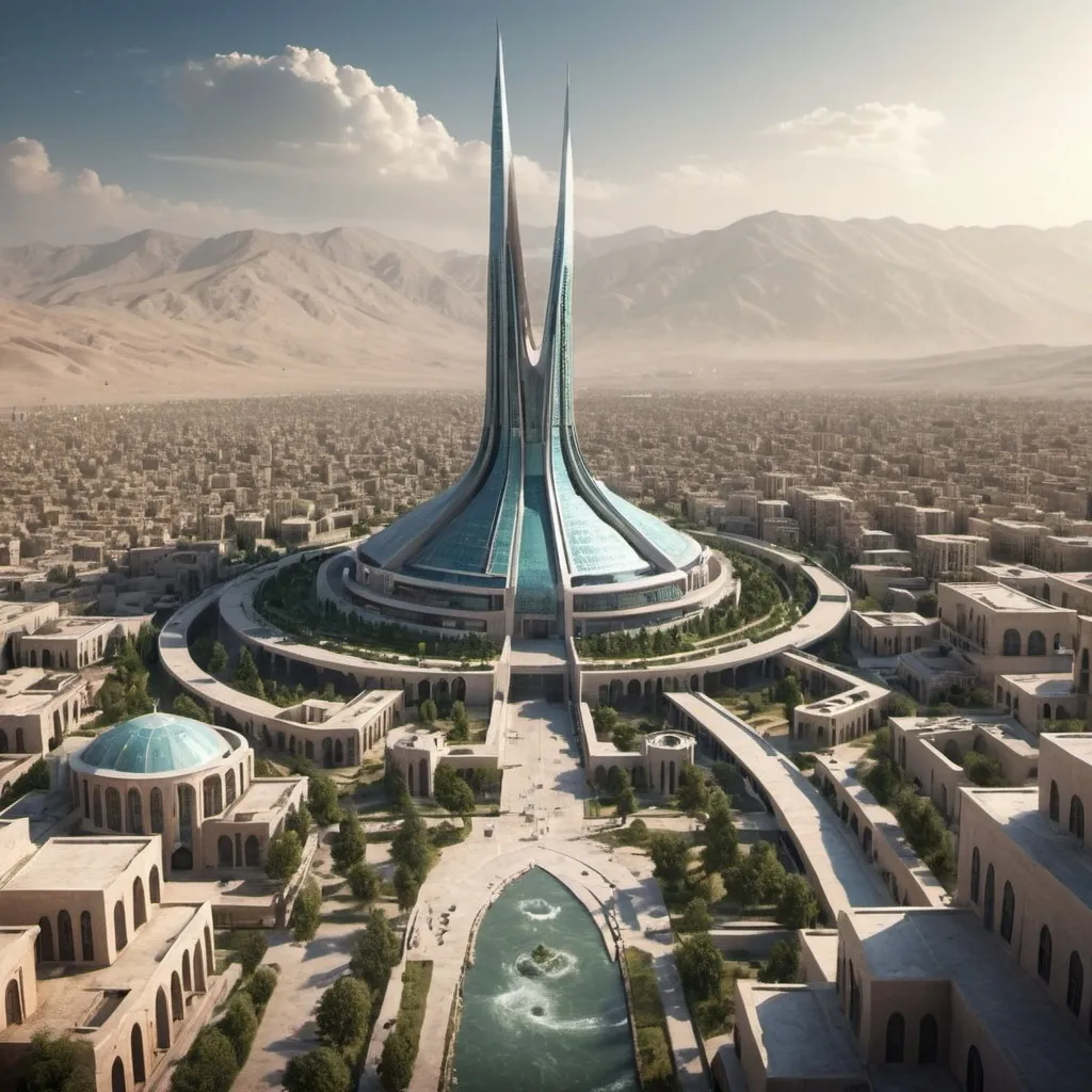 Prompt: city of karaj in 2080