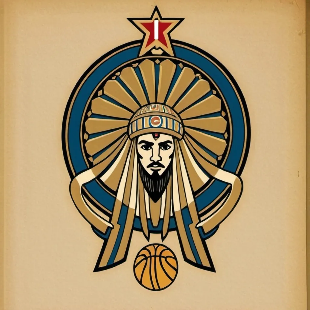 Prompt: Iraqi pro basketball league logo 