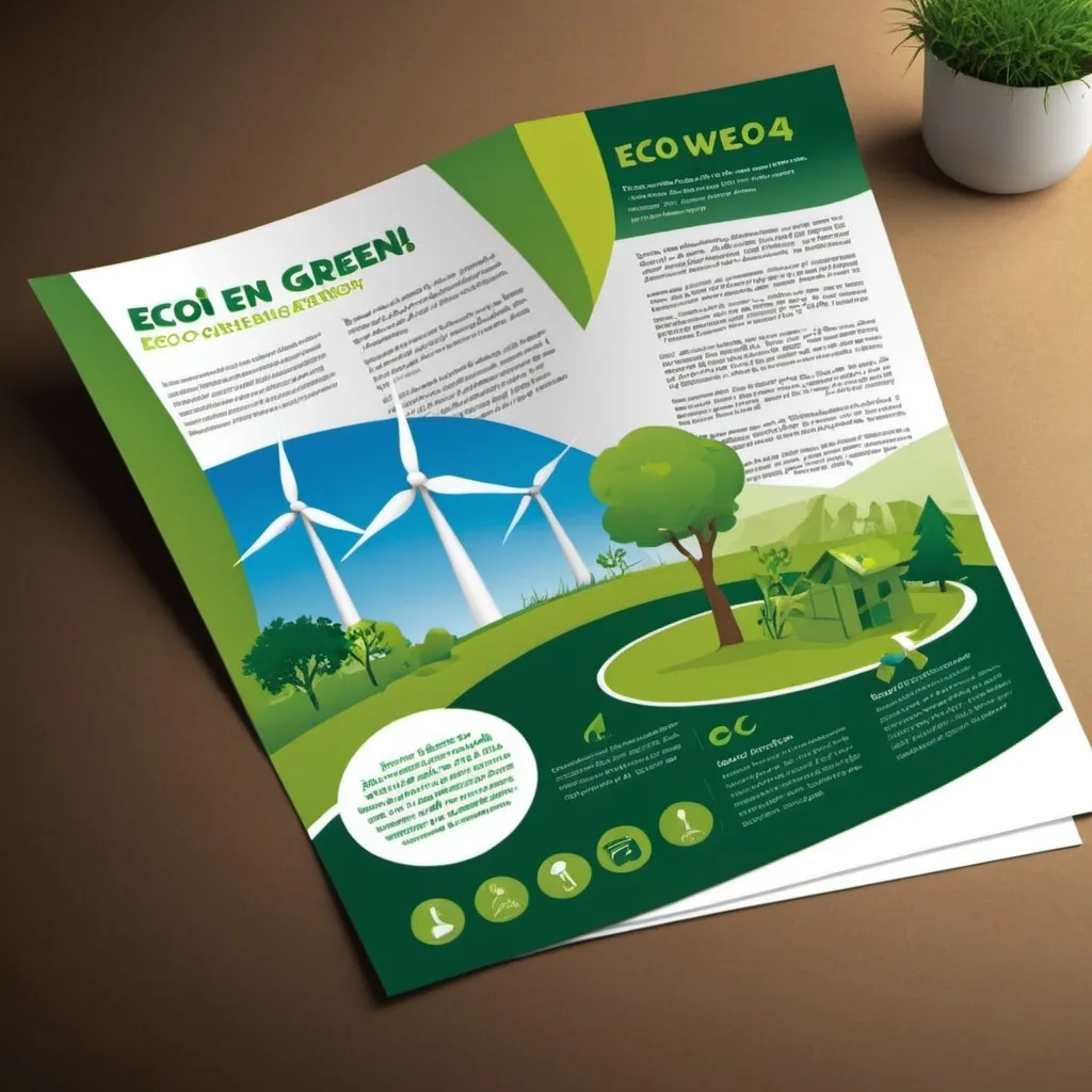 Prompt: create a eco 4 green energy leaflet presentation
