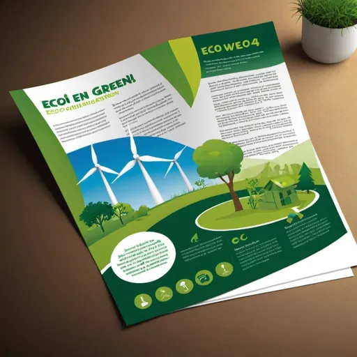 Prompt: create a eco 4 green energy leaflet presentation
