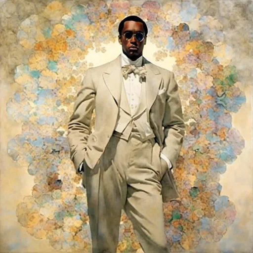 Prompt: <mymodel> Sean Combs, a kaleidoscope portrait of Sean Combs