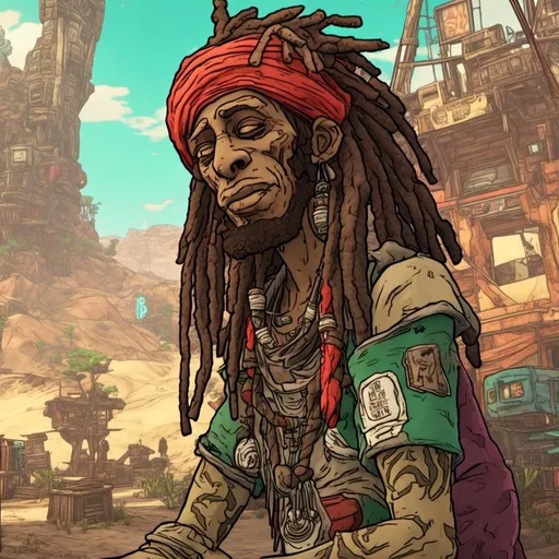 Prompt: <mymodel> a portrait of a rasta mana