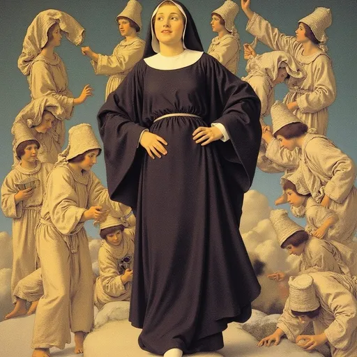 Prompt: A nun