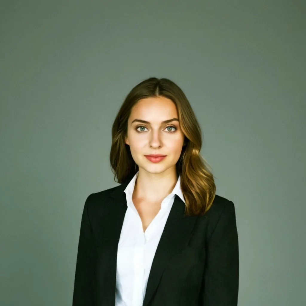 Prompt: a picture of a 30-year-old woman wearing a white shirt, brown hair