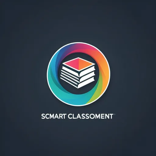 Prompt: (cool smart logo) for Smart Classroom Management System (SCMS), minimalist design, sleek and professional, modern color palette, incorporating elements of education like books or technology, crisp lines, vibrant yet sophisticated colors, polished presentation, memorably designed to convey efficiency and innovation, suitable for branding.