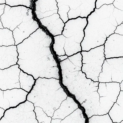 Prompt: Black and white cracks texture