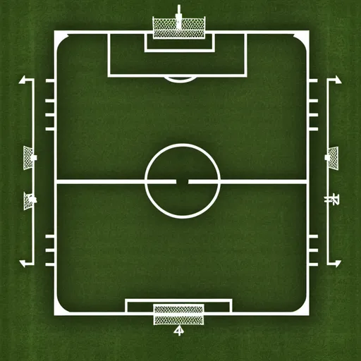 Prompt: show me a 165ft x 105ft soccer field compared to other fields