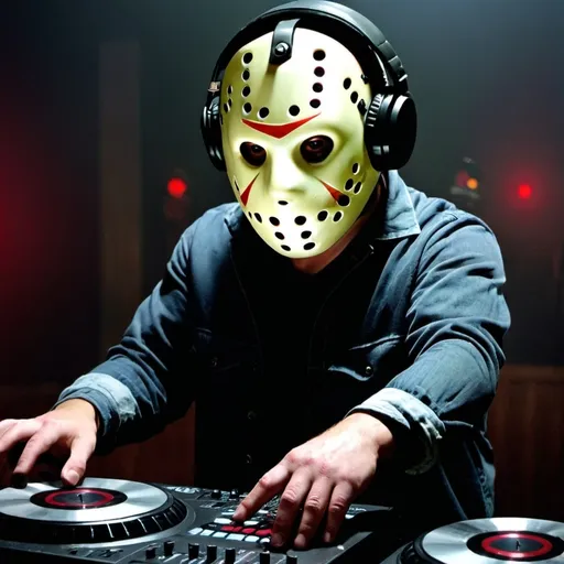 Prompt: Friday 13 Jason dj