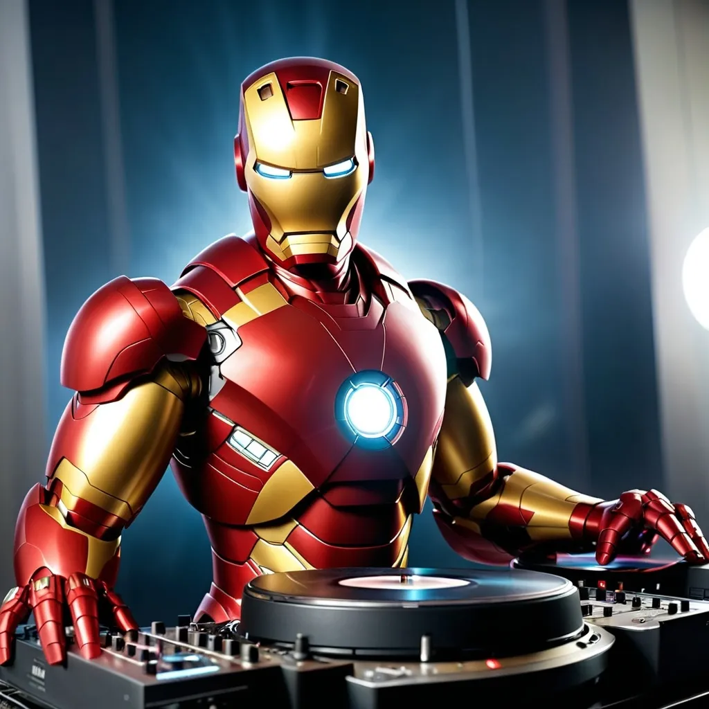 Prompt: IRON MAN DJ
And