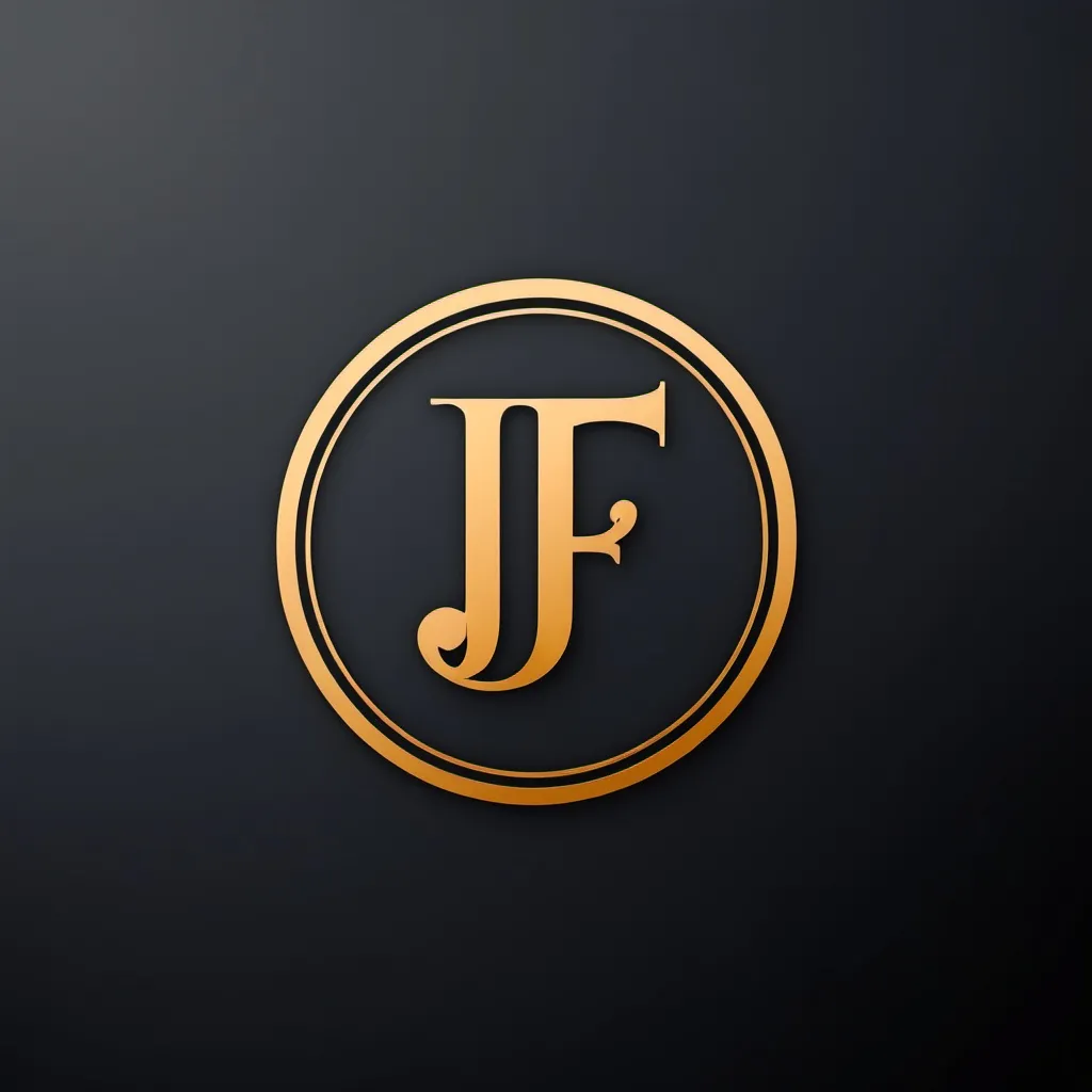 Prompt: create a logo with JF