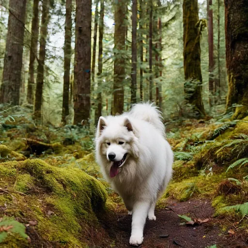 Prompt: <mymodel> exploring an old growth forest in the Pacific Northwest.