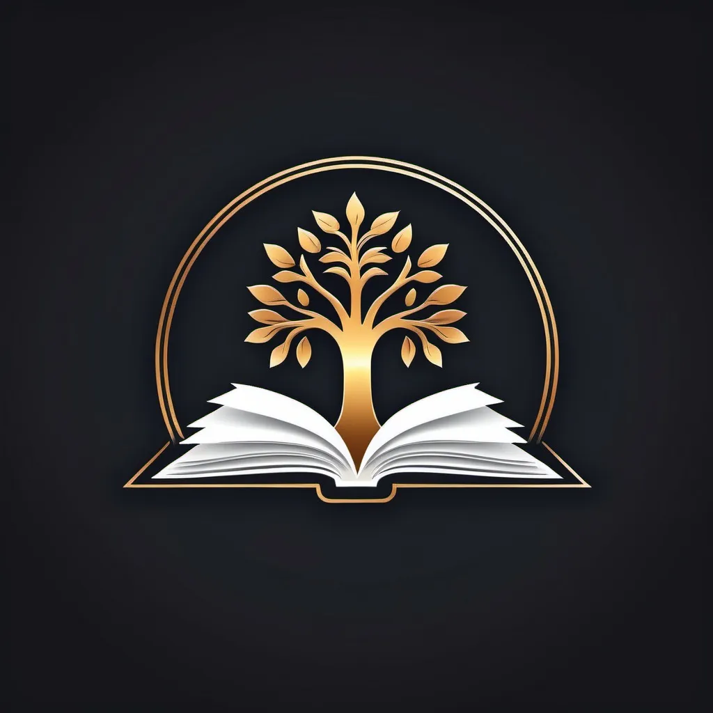 Prompt: book logo website