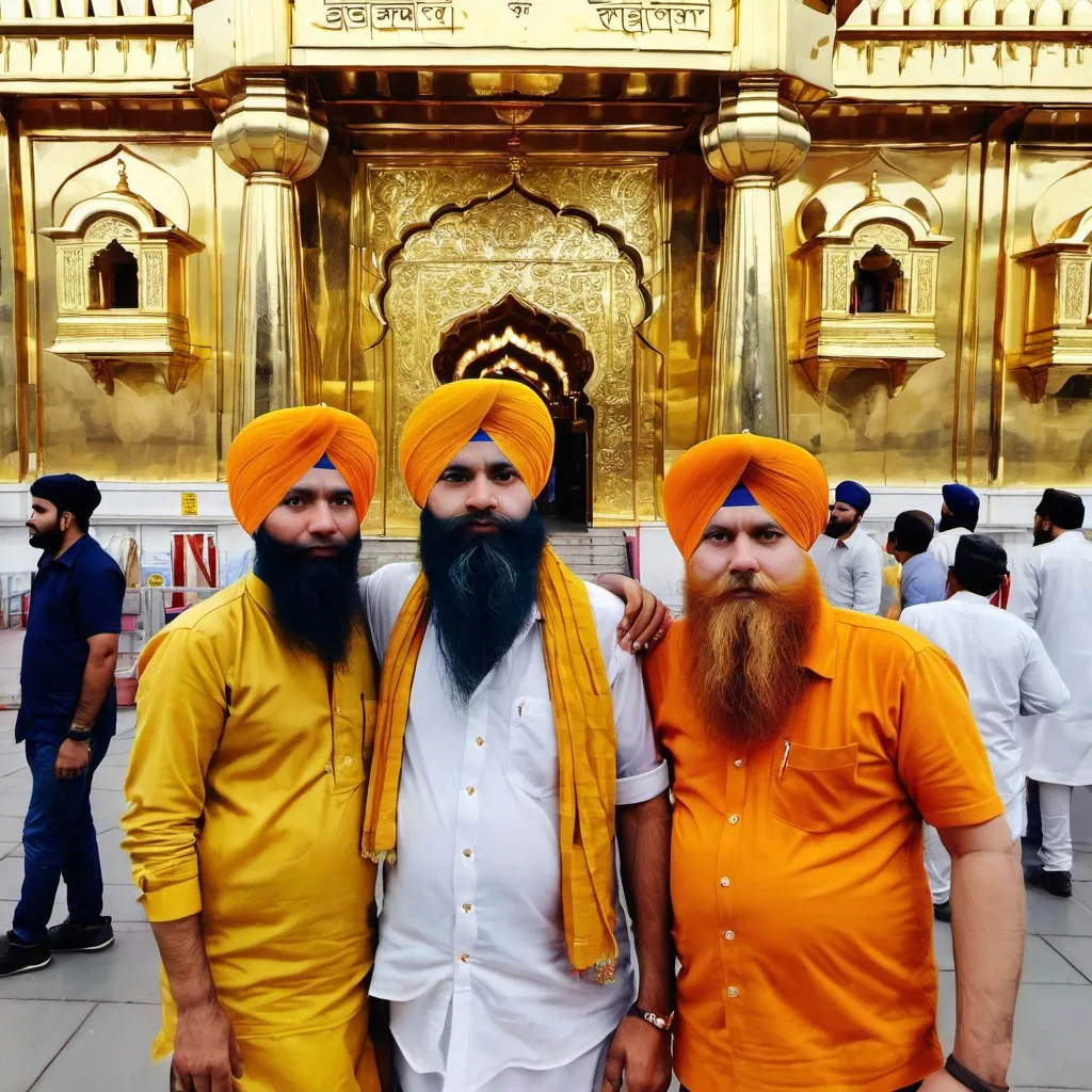 Prompt: Me and my family are going to golden tempel Amritsar today.