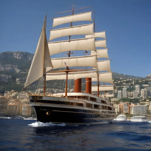 Prompt: In the summer of 1923, the opulent yacht Seraphina set sail from the bustling harbor of Monaco, captained by the enigmatic Captain Elias Turner. The Seraphina was not just a yacht; she was a floating palace, adorned with fine art and staffed by a crew of the best in the business. Rumors swirled among the elite about the captain’s secret past—whispers of a hidden treasure that he had unearthed during his younger days as a treasure hunter.