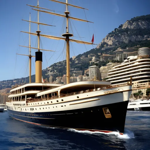 Prompt: In the summer of 1923, the opulent yacht Seraphina set sail from the bustling harbor of Monaco, captained by the enigmatic Captain Elias Turner. The Seraphina was not just a yacht; she was a floating palace, adorned with fine art and staffed by a crew of the best in the business. Rumors swirled among the elite about the captain’s secret past—whispers of a hidden treasure that he had unearthed during his younger days as a treasure hunter.