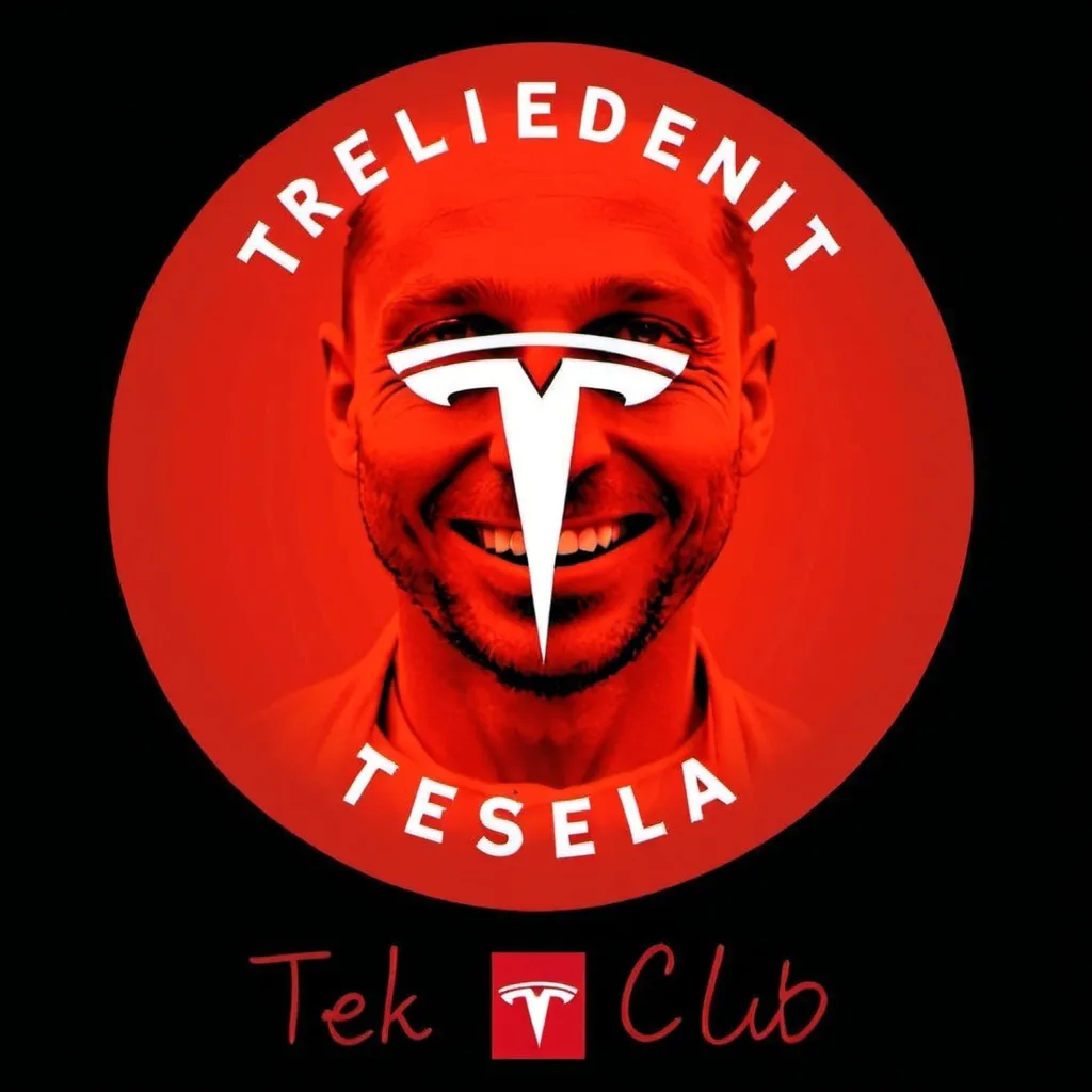 Prompt: erstelle aus den beiden hochgeladenen Bildern ein neues bild, welches mit dem text "Präsident Tesla Owners Club Helvetia TOCH" bezeichnet ist