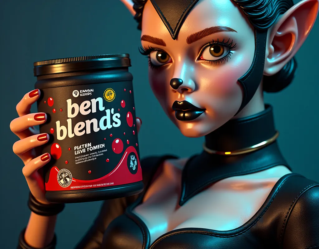 Prompt: high quality rendering, realistic 3D modeling, industrial, with the words "ben_blends" embossed(focal point), detailed components, dramatic lighting, studio lighting effects, commercial photograph, transparent shadows, dynamic composition, product shot, intricate details, professional, highres, ben_blends design