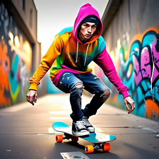 Prompt: slim skinny slender (very scrawny) ((very veiny)) ((((very muscular)))) czech 20yos skaters arthyos 