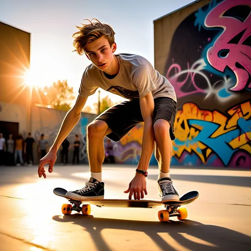 Prompt: very slim very skinny very slender (very scrawny) ((very veiny)) ((((very muscular)))) czech 20yos skaters arthyos looking their friends arthyos