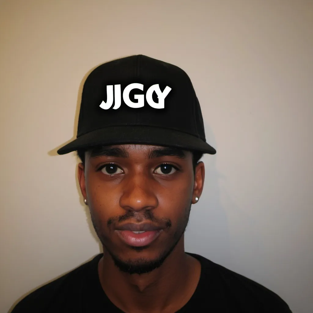 Prompt: make me a has with the hat name jiggy