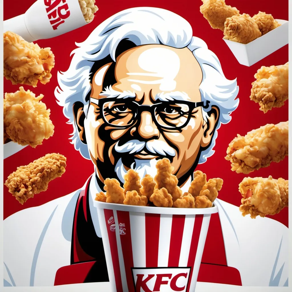 Prompt: a KFC  movie poster