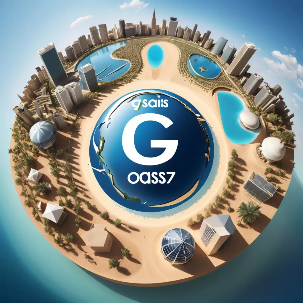 Prompt: G7 oasis project logo
