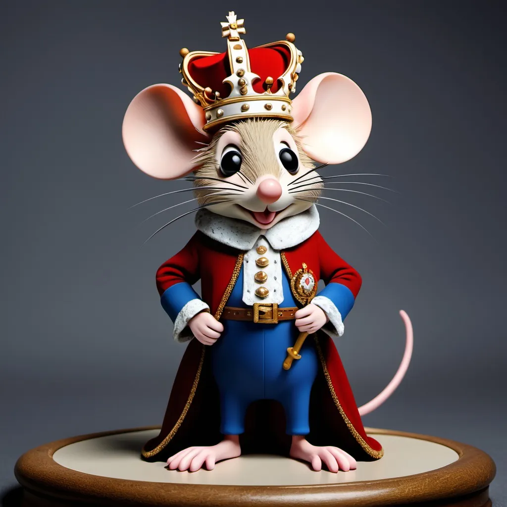 Prompt: French King mouse