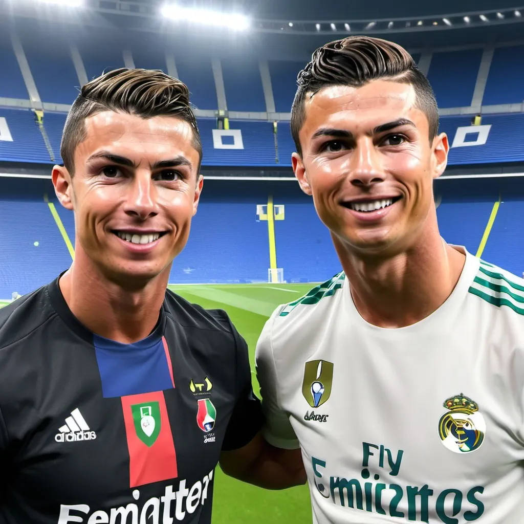 Prompt: Mr Beast and Cristiano Ronaldo Met


