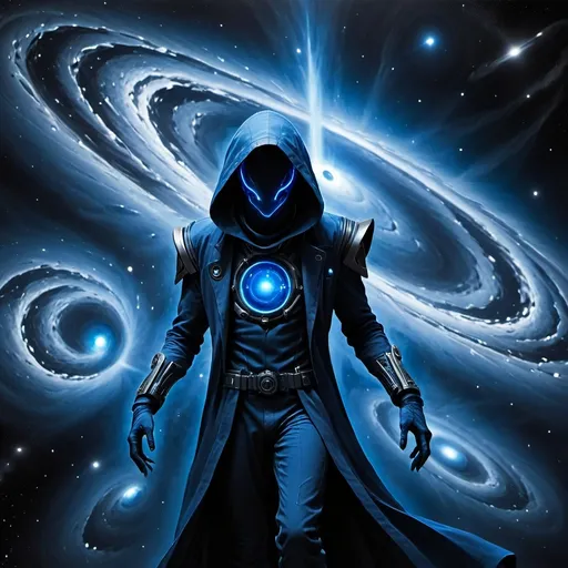 Prompt: blue Echo Void lurker in space