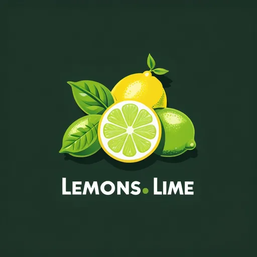 Prompt: A food logo named lemons n lime