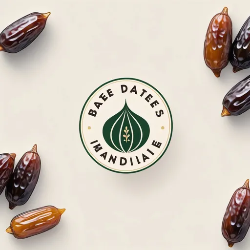 Prompt: Create a simple and elegant logo for a brand that sells dates. The logo should have a Middle Eastern-inspired design with a calm and soothing aesthetic. The primary colors should be green and white, symbolizing freshness, purity, and tranquility. The design should be minimalistic yet evoke a sense of tradition and authenticity, capturing the essence of the Middle East. Incorporate subtle motifs such as palm trees, date fruits, or geometric patterns to reflect the cultural and natural elements associated with dates. The overall tone should be serene and welcoming, with a focus on simplicity and elegance.