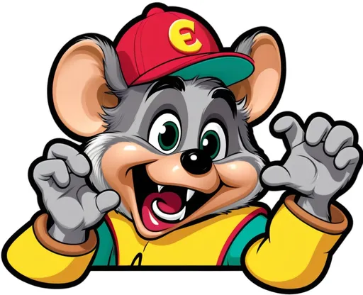 Prompt: Chuck E. Cheese as a Pixar character

