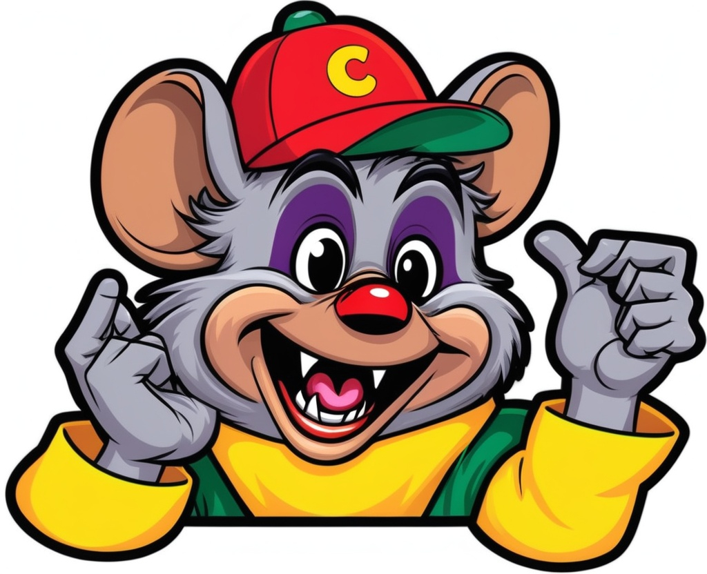 Prompt: Chuck E. Cheese as a Vampire 

