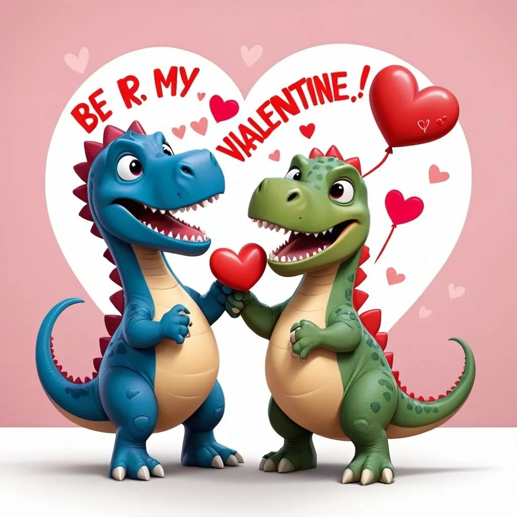 Prompt: Cartoon animals holding hearts.

“Be My Valentine-saurus with a dinosaur graphic.

Superhero-themed cards (e.g., “You’re My Hero!”).
