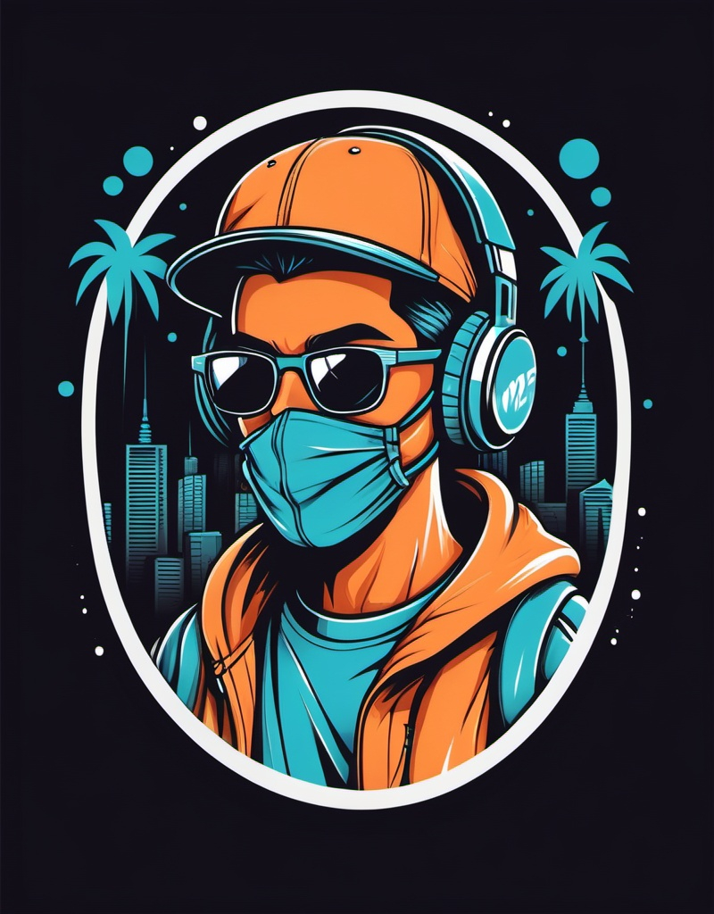 Prompt: streetwear t-shirt design, vector, print on demand, POD, clean background